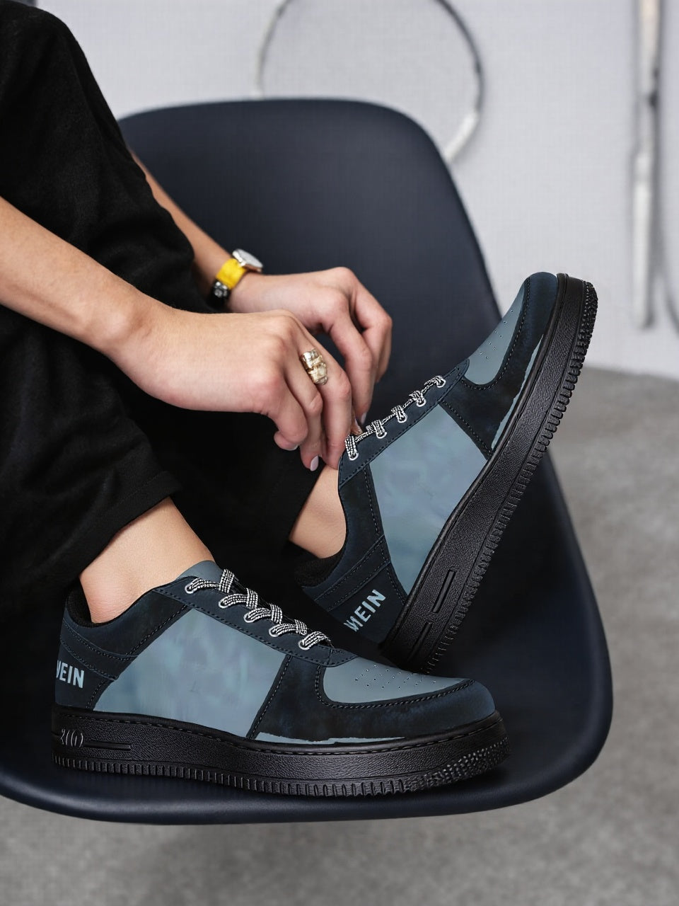 H&R Sneaker Shoes for Men Black & Grey| Trendy & Stylish Shoes for Him