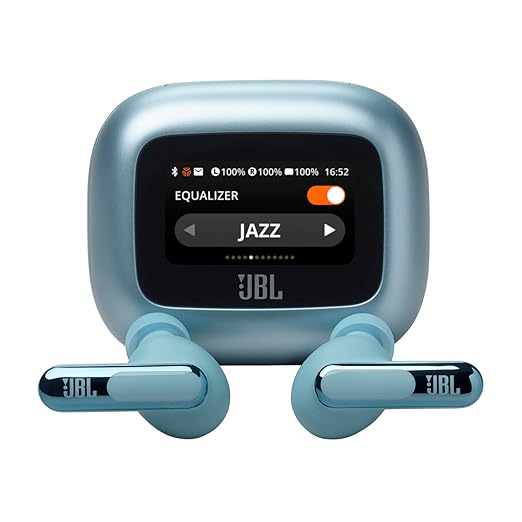 JBL New Launch Live Beam 3 TWS,Hi-Res Audio True ANC Earbuds,Smart Case with Touch Display,48H Playtime,Wireless Charging,6 Mic,Multipoint Connection,Ip55 Proof, Headphones App,Personi-Fi 3.0