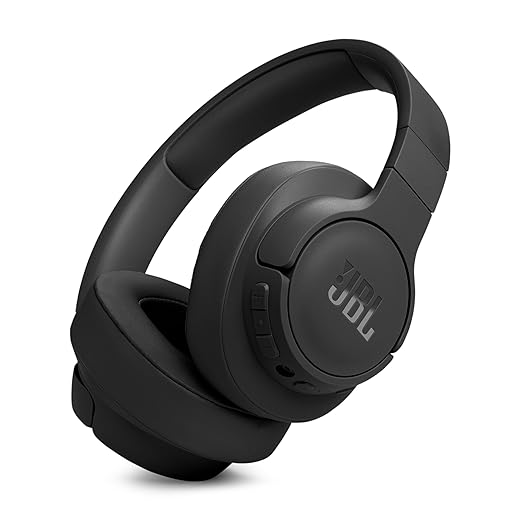 JBL Tune 770NC Wireless Over Ear ANC Headphones with Mic, Upto 70 Hrs Battery, Speed Charge : 5 min Charge Gives up to 3H of Playback, Google Fast Pair, Dual Pairing, BT 5.3