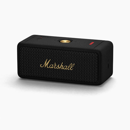 Marshall Emberton II 20 W Wireless Bluetooth Portable Outdoor Speaker (Black & Brass)