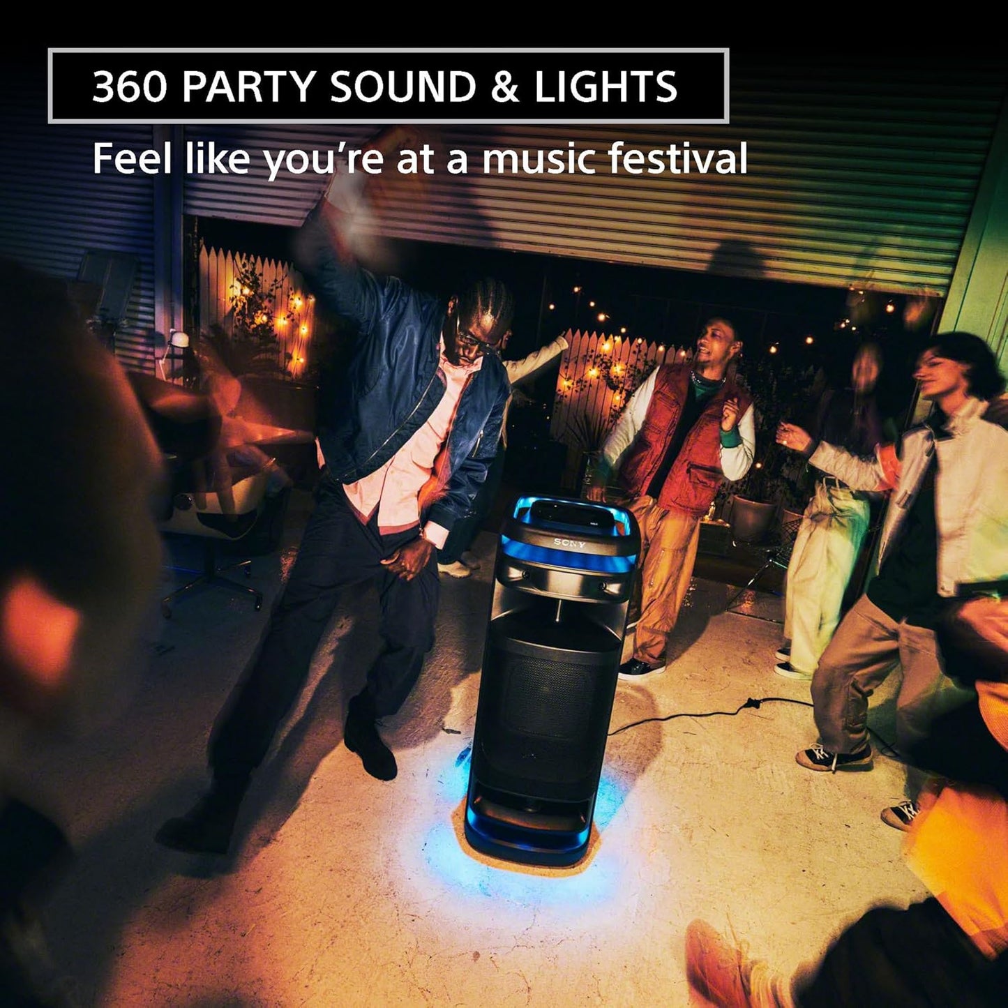SONY New Launch ULT Tower 10 Party Speaker with ULT Button(2 Modes) for Massive Bass and Powerful Sound, 360 Sound & Party Lights, Wireless Mic for Karaoke, Bluetooth, Touch Panel, TV Sound Booster