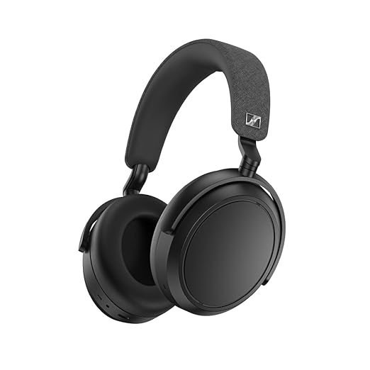 Sennheiser Momentum 4 Wireless Over Ear Headphones, German Design, ANC, 60h Battery, Customizable Sound, 4 Digital Mics for Crystal-Clear Calls, Multipoint Connectivity, 2 Yr Warranty