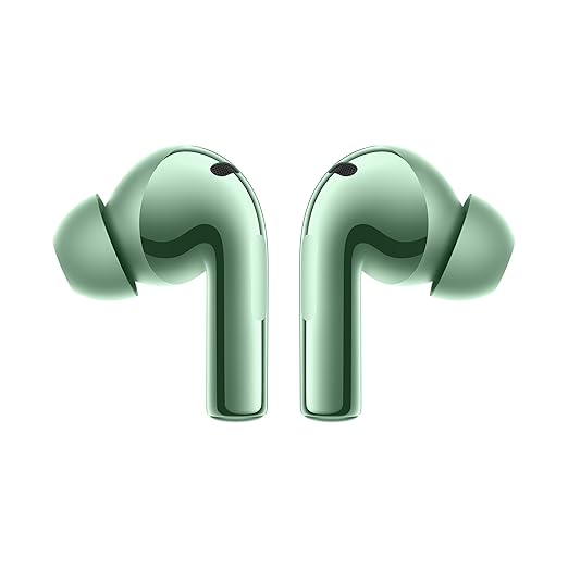 OnePlus Buds 3 Truly Wireless Bluetooth Earbuds with Upto 49Db Smart ANC,Hi-Res Sound Quality,in Ear,Sliding Volume Control,10Mins for 7Hours Fast Charging with Upto 44Hrs Playback (Green)