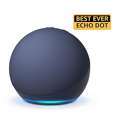 Amazon Echo Dot (5th Gen) | Smart speaker with Bigger sound, Motion Detection, Temperature Sensor, Alexa and Bluetooth