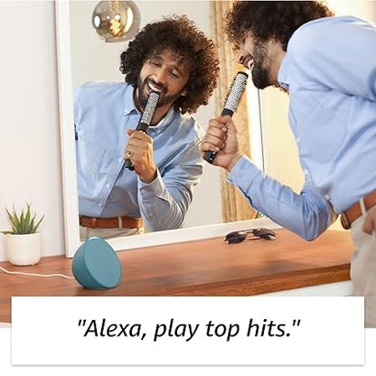 Amazon Echo Pop| Smart speaker with Alexa and Bluetooth| Loud sound, balanced bass, crisp vocals