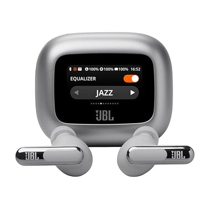 JBL New Launch Live Beam 3 TWS,Hi-Res Audio True ANC Earbuds,Smart Case with Touch Display,48H Playtime,Wireless Charging,6 Mic,Multipoint Connection,Ip55 Proof, Headphones App,Personi-Fi 3.0