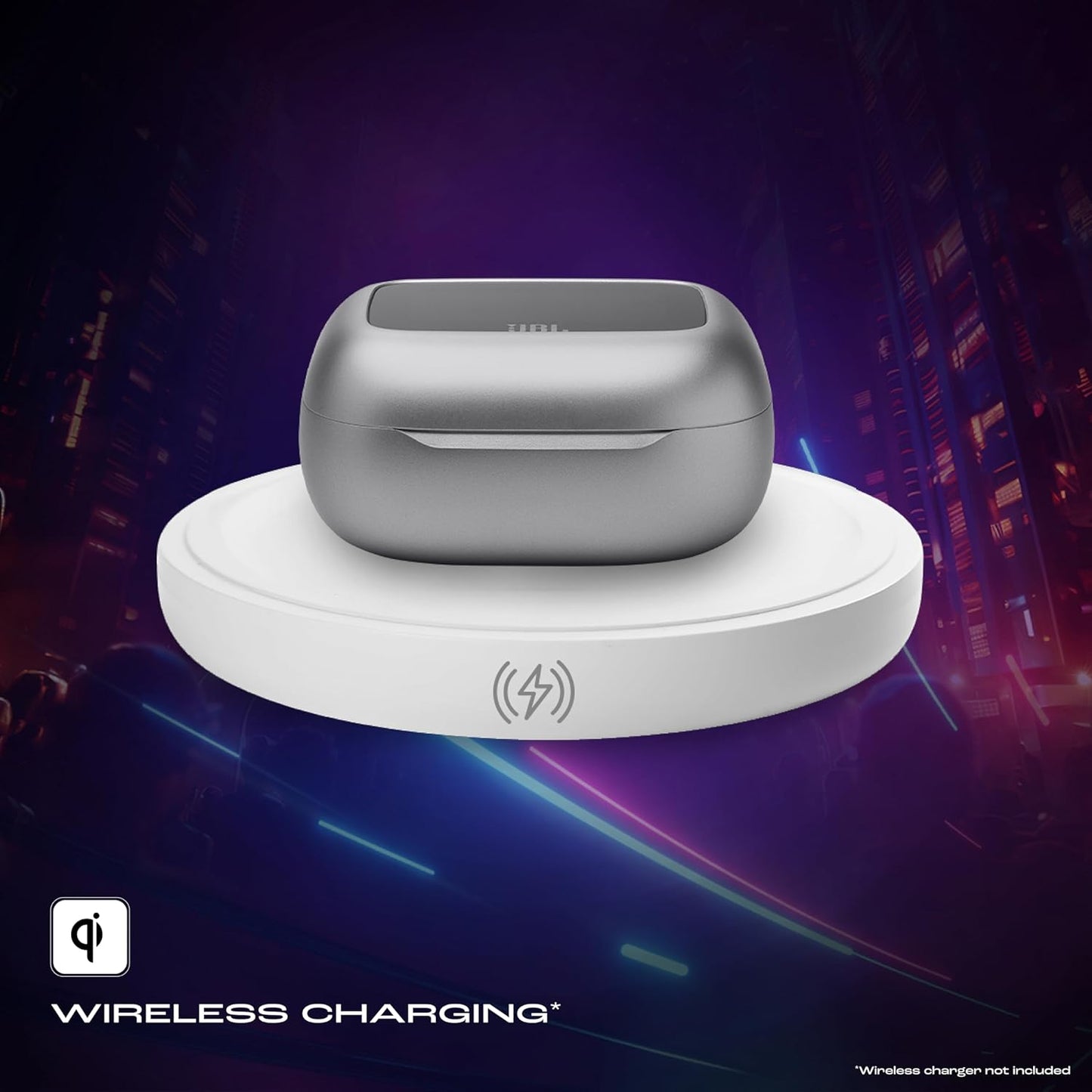 JBL New Launch Live Beam 3 TWS,Hi-Res Audio True ANC Earbuds,Smart Case with Touch Display,48H Playtime,Wireless Charging,6 Mic,Multipoint Connection,Ip55 Proof, Headphones App,Personi-Fi 3.0