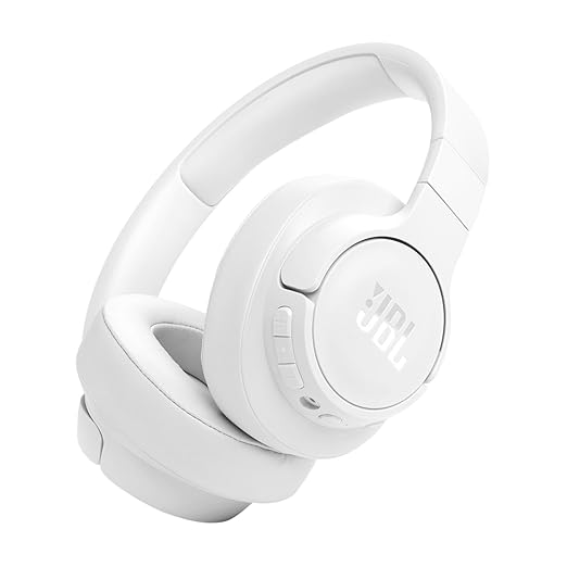 JBL Tune 770NC Wireless Over Ear ANC Headphones with Mic, Upto 70 Hrs Battery, Speed Charge : 5 min Charge Gives up to 3H of Playback, Google Fast Pair, Dual Pairing, BT 5.3