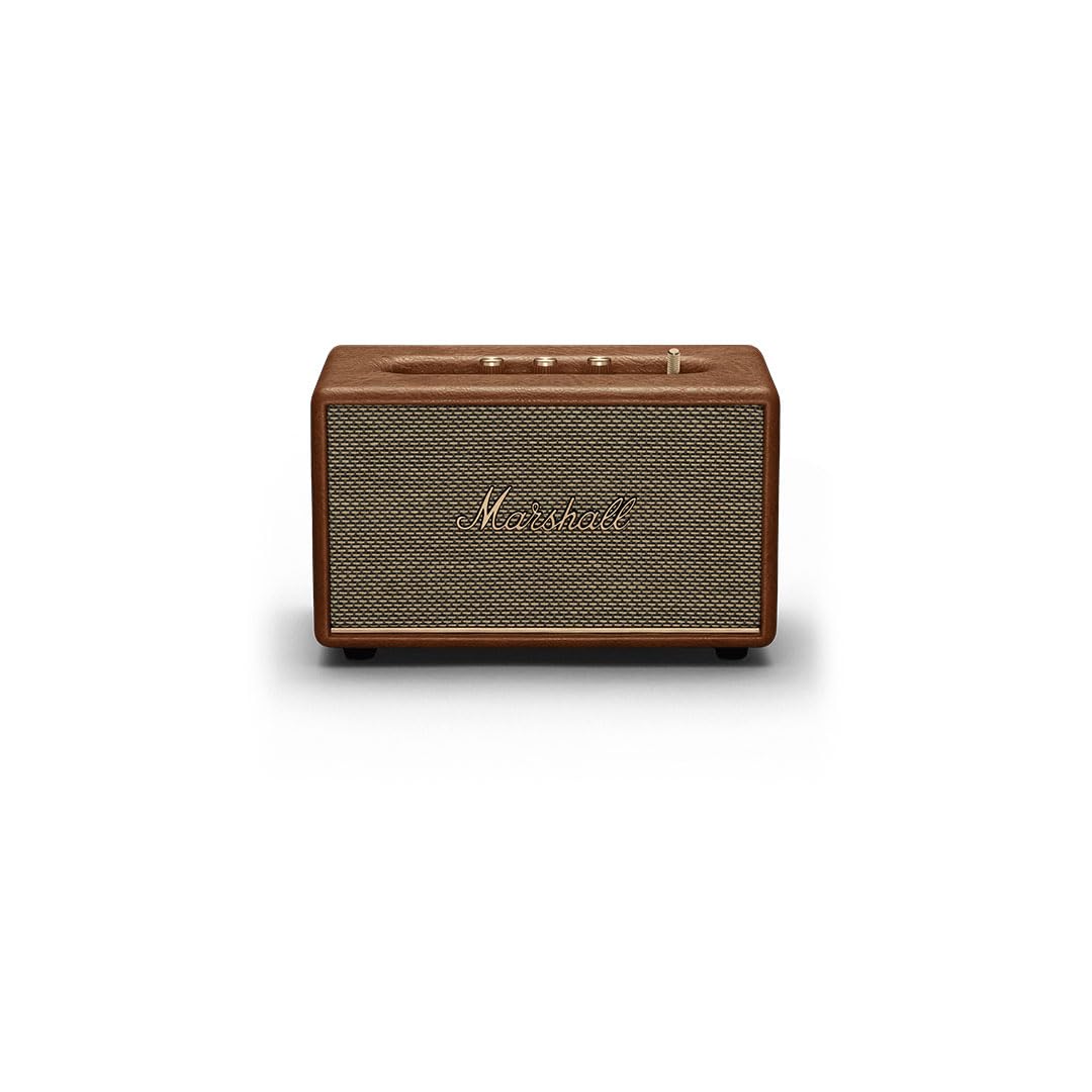 Marshall Acton III Wired Connectivity Stereo Home Speakers with Bluetooth 5.2 & RCA or 3.5mm Input – Black