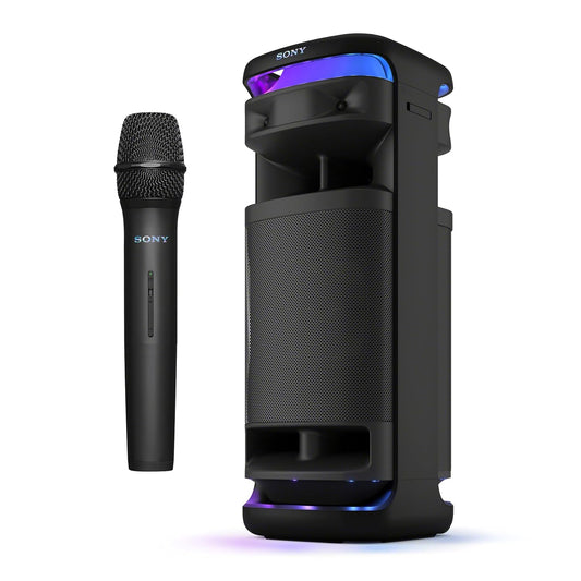SONY New Launch ULT Tower 10 Party Speaker with ULT Button(2 Modes) for Massive Bass and Powerful Sound, 360 Sound & Party Lights, Wireless Mic for Karaoke, Bluetooth, Touch Panel, TV Sound Booster
