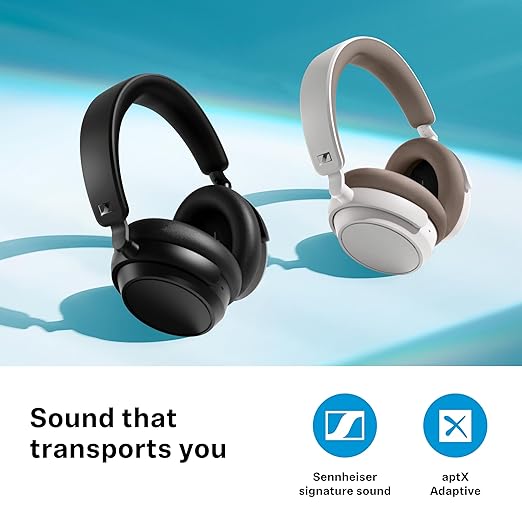 Sennheiser ACCENTUM Plus Wireless Headphones, German Design, Adaptive ANC, 50H Battery, Sound Personalization, Touch Control, Multipoint Connectivity, Clear Calls,10 Min Charge = 5H,2Y Warranty