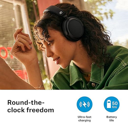 Sennheiser ACCENTUM Plus Wireless Headphones, German Design, Adaptive ANC, 50H Battery, Sound Personalization, Touch Control, Multipoint Connectivity, Clear Calls,10 Min Charge = 5H,2Y Warranty