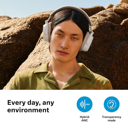 Sennheiser Accentum Wireless Bluetooth Over Ear Headphones with Mic -Designed in Germany Audio,50Hr Battery,10 Min Quick Charge = 5Hr Playback,Hybrid ANC