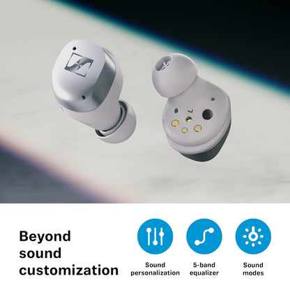 Sennheiser MOMENTUM True Wireless 4 Earbuds, BTv5.4 with Auracast, TrueResponse Drivers, Adaptive ANC, Anti‑Wind + Transparency Modes, 30 Hrs Battery, Qi Fast Charge, 6‑Mics, 2Y Warranty