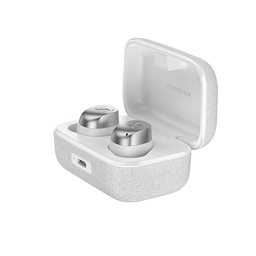 Sennheiser MOMENTUM True Wireless 4 Earbuds, BTv5.4 with Auracast, TrueResponse Drivers, Adaptive ANC, Anti‑Wind + Transparency Modes, 30 Hrs Battery, Qi Fast Charge, 6‑Mics, 2Y Warranty