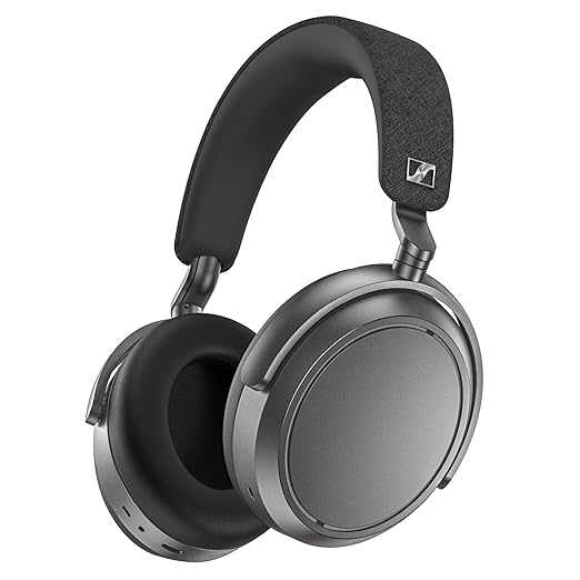 Sennheiser Momentum 4 Wireless Over Ear Headphones, German Design, ANC, 60h Battery, Customizable Sound, 4 Digital Mics for Crystal-Clear Calls, Multipoint Connectivity, 2 Yr Warranty