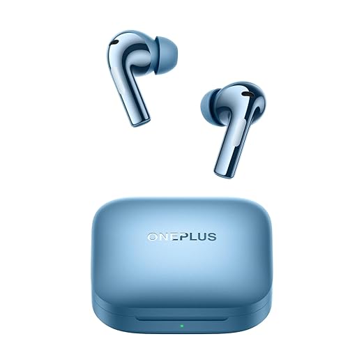 OnePlus Buds 3 in Ear TWS Bluetooth Earbuds with Upto 49dB Smart Adaptive Noise Cancellation,Hi-Res Sound Quality,Sliding Volume Control,10mins for 7Hours Fast Charging with Upto 44Hrs Playback