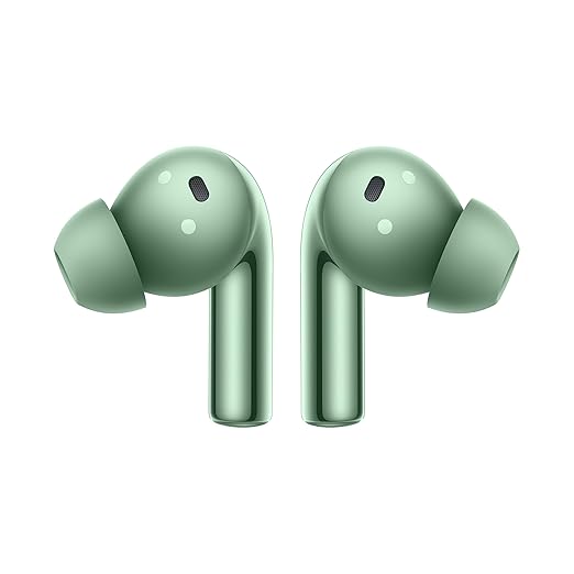 OnePlus Buds 3 Truly Wireless Bluetooth Earbuds with Upto 49Db Smart ANC,Hi-Res Sound Quality,in Ear,Sliding Volume Control,10Mins for 7Hours Fast Charging with Upto 44Hrs Playback (Green)