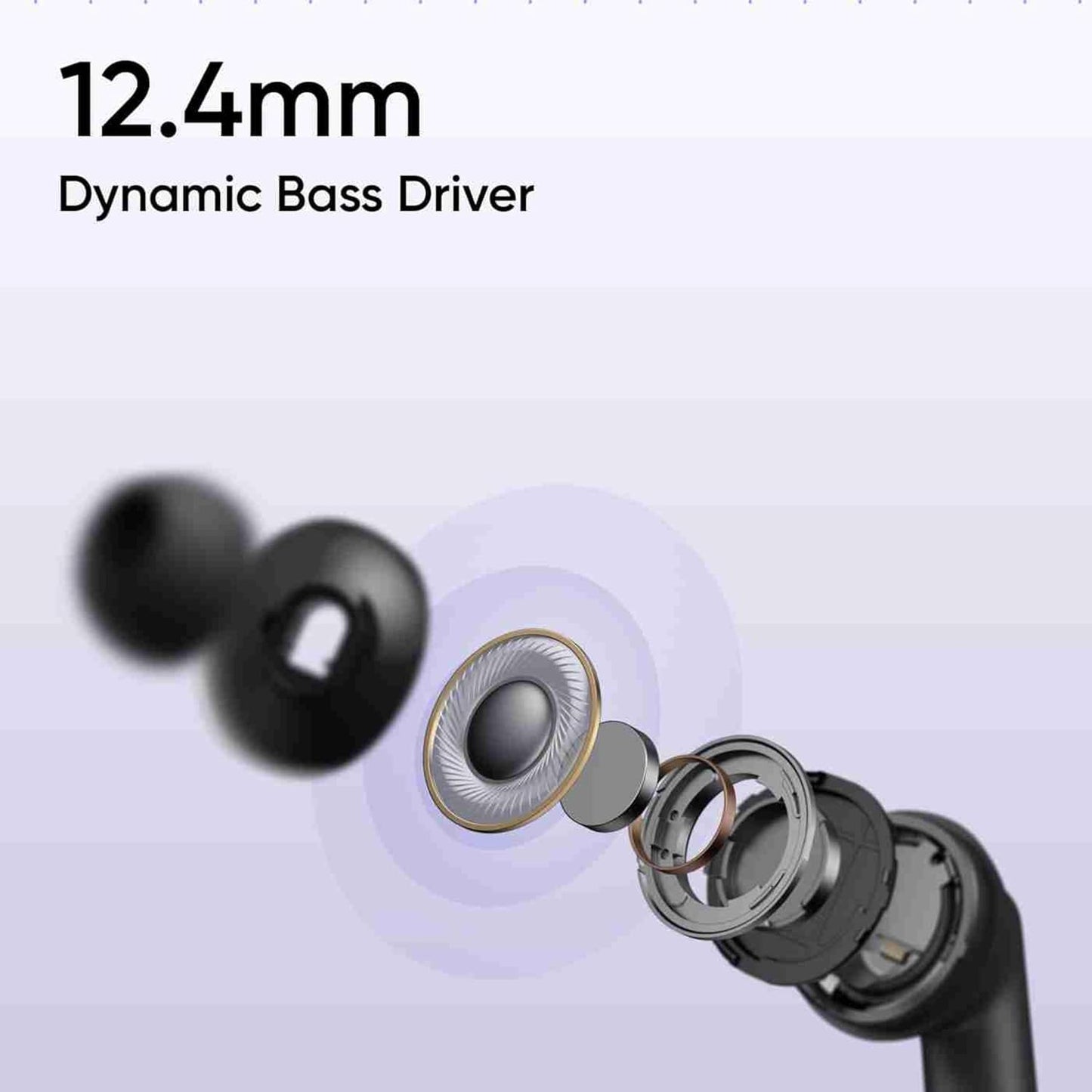 realme Buds T310 True Wireless in-Ear Earbuds with 46dB Hybrid ANC, 360° Spatial Audio, 12.4mm Dynamic Bass Driver, Upto 40Hrs Battery and Fast Charging
