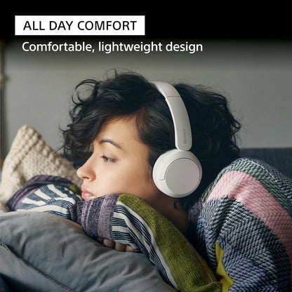 Sony WH-CH520 Wireless Bluetooth Headphones On Ear with Mic, Up to 50Hrs Battery, Quick Charge, DSEE Upscale, Multipoint Connectivity, Voice Assistant