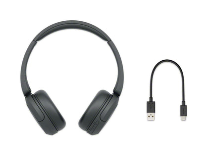 Sony WH-CH520 Wireless Bluetooth Headphones On Ear with Mic, Up to 50Hrs Battery, Quick Charge, DSEE Upscale, Multipoint Connectivity, Voice Assistant