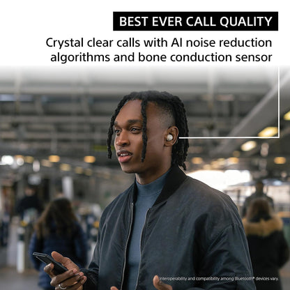 Sony WF-1000XM5 Active Noise Cancelling Wireless Bluetooth in Ear Earbuds with Mic, Up to 36 Hours Battery Life