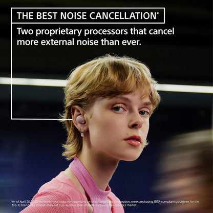 Sony WF-1000XM5 Active Noise Cancelling Wireless Bluetooth in Ear Earbuds with Mic, Up to 36 Hours Battery Life