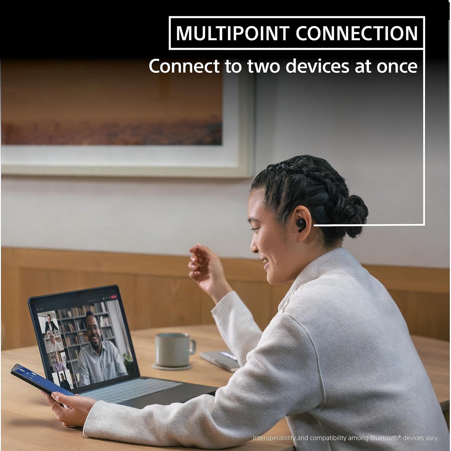 Sony WF-1000XM5 Active Noise Cancelling Wireless Bluetooth in Ear Earbuds with Mic, Up to 36 Hours Battery Life