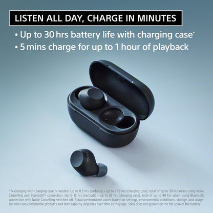 Sony WF-C710N | Dual Noise Cancellation Wireless Bluetooth in Ear Earbuds | AI Call Quality | 40Hrs Battery W/O ANC | 30Hrs Battery with ANC