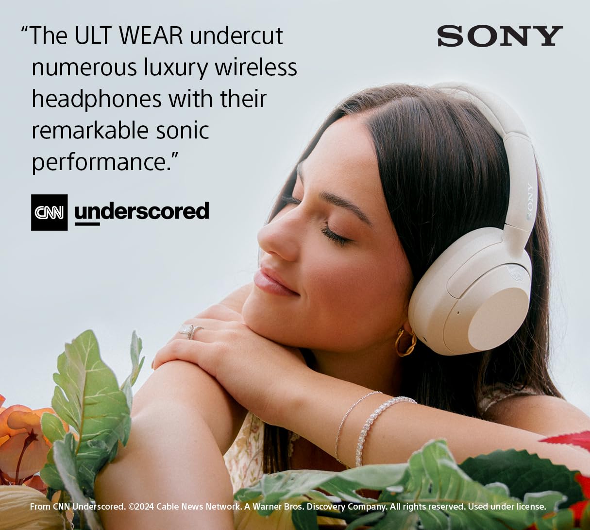 Sony ULT Wear WH-ULT900N Noise Cancellation Wireless Bluetooth Over Ear Headphones with Massive Bass, Up to 50Hrs Battery