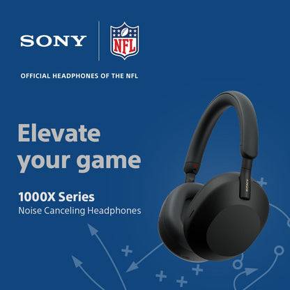 Sony WH-1000XM5 Best Active Noise Cancelling Wireless Bluetooth Over Ear Headphones with Mic for Clear Calling,Battery Life 30 Hours